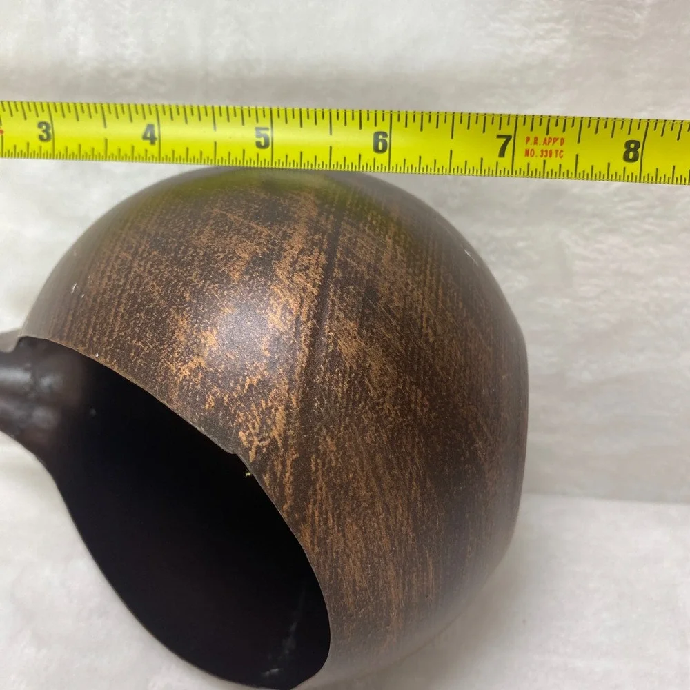Rustic Metal Bowl Planter Catchall Dish Rustic Bronze Votive Holder‎